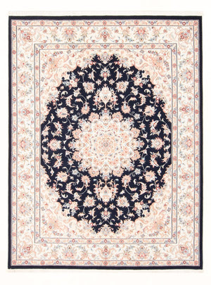 Alfombra Persa - Tabriz - Real - 200 x 149 cm - azul oscuro