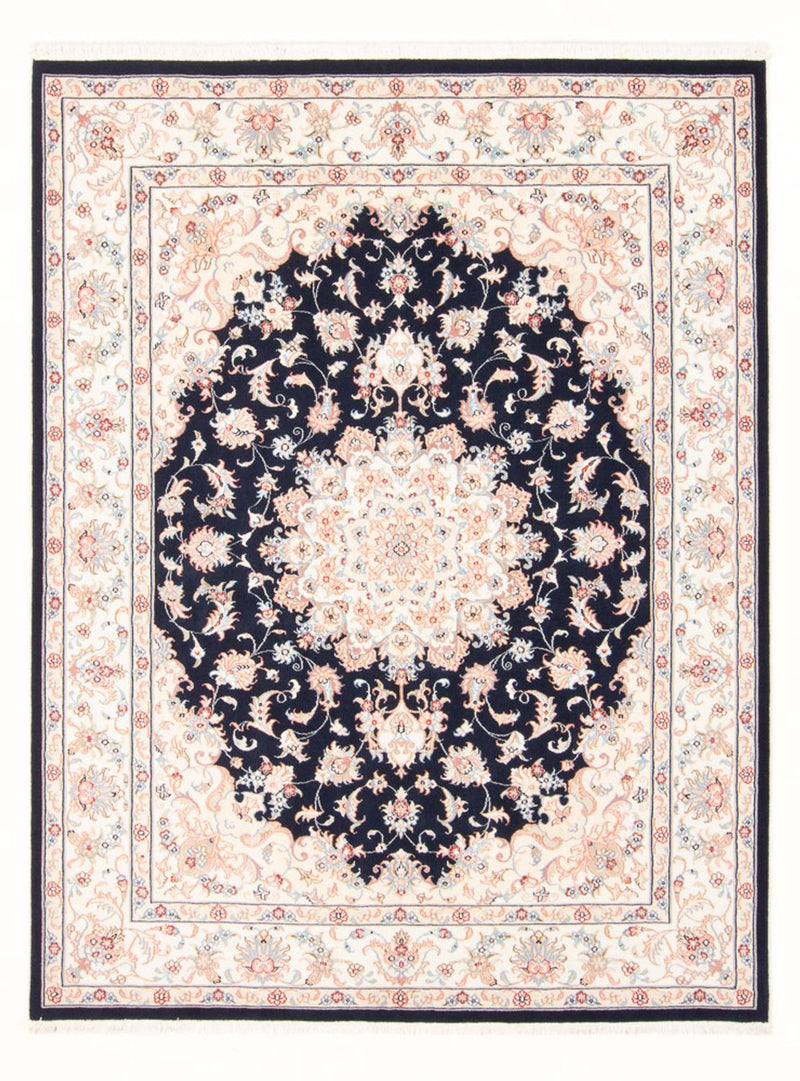 Alfombra Persa - Tabriz - Real - 200 x 149 cm - azul oscuro