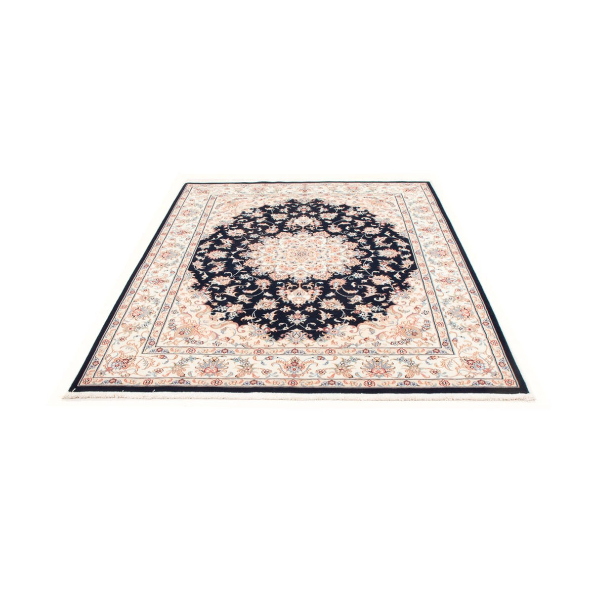 Alfombra Persa - Tabriz - Real - 200 x 149 cm - azul oscuro