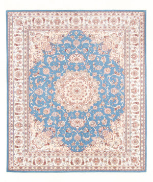 Alfombra Persa - Tabriz - Real - 253 x 197 cm - azul claro