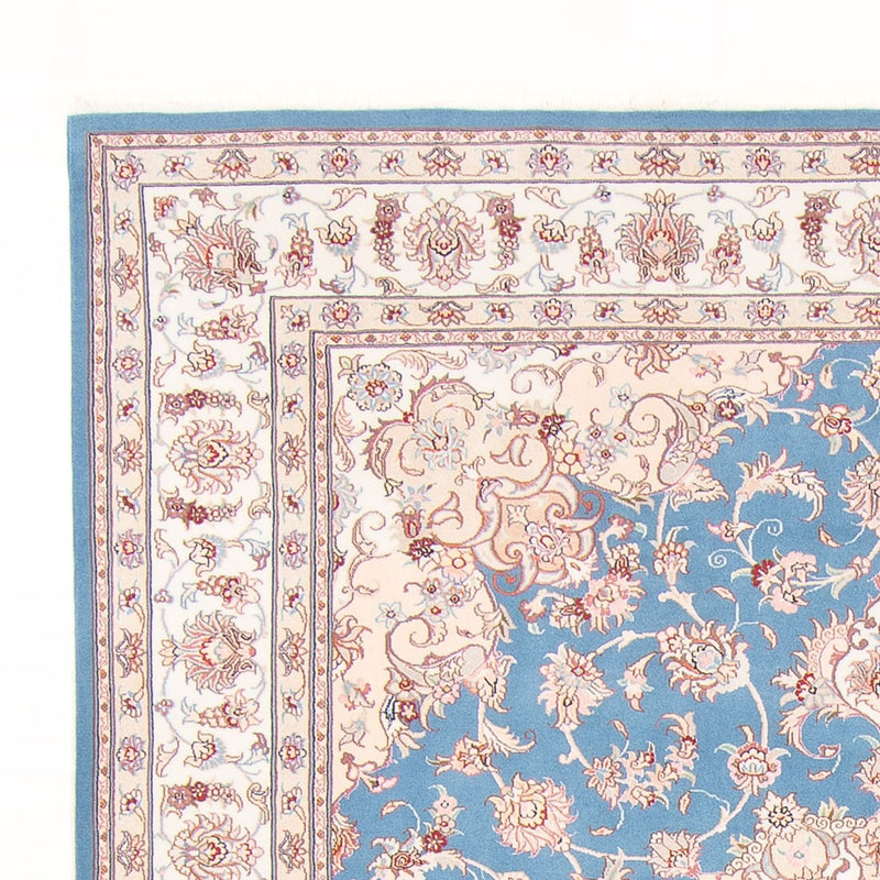 Alfombra Persa - Tabriz - Real - 253 x 197 cm - azul claro