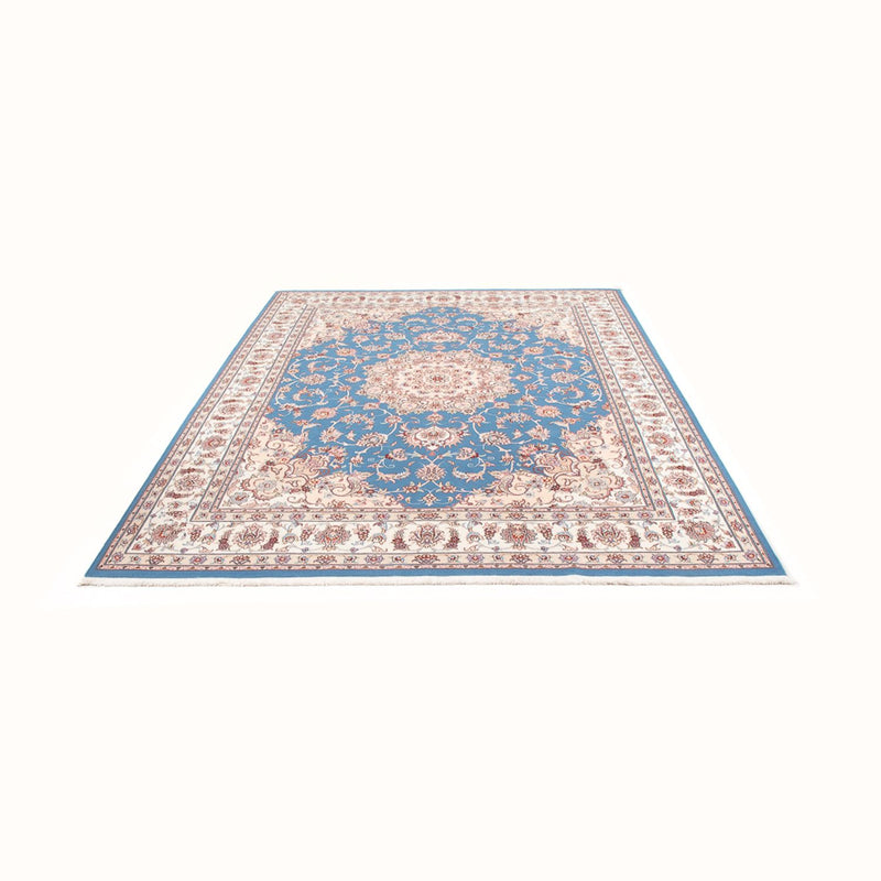 Alfombra Persa - Tabriz - Real - 253 x 197 cm - azul claro
