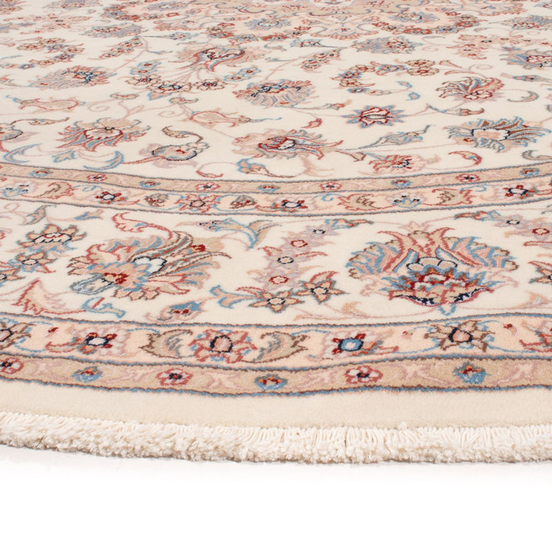 Alfombra Persa - Tabriz - Real redondo  - 248 x 248 cm - crema