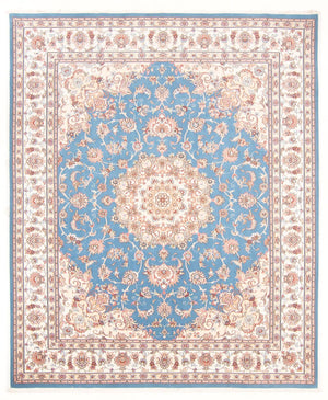 Alfombra Persa - Tabriz - Real - 251 x 200 cm - azul claro