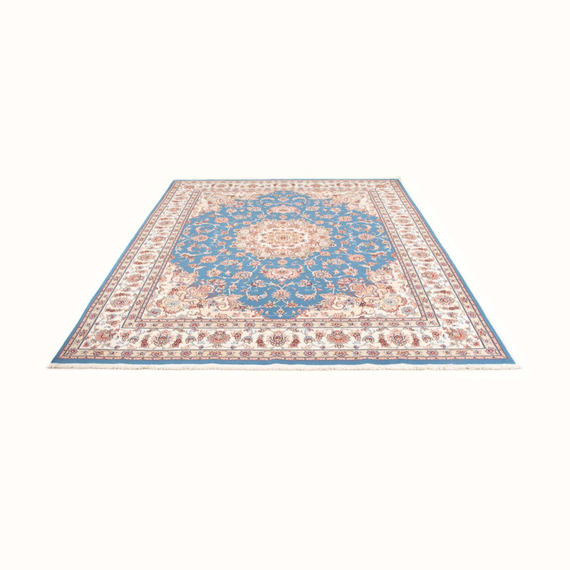Alfombra Persa - Tabriz - Real - 251 x 200 cm - azul claro
