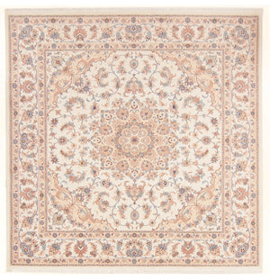 Alfombra Persa - Tabriz - Real cuadrado  - 211 x 198 cm - crema