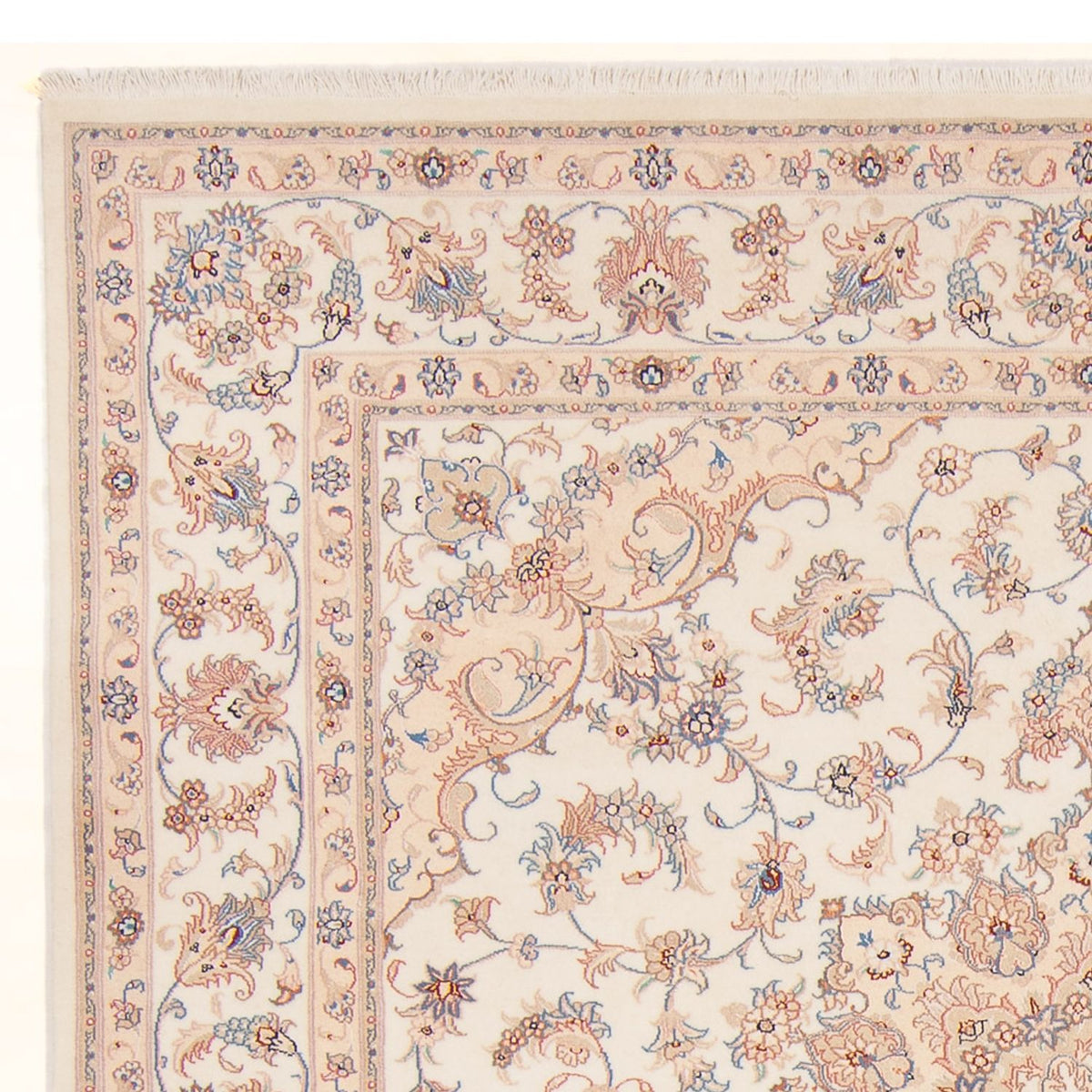 Alfombra Persa - Tabriz - Real cuadrado  - 211 x 198 cm - crema