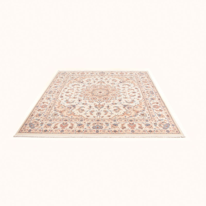 Alfombra Persa - Tabriz - Real cuadrado  - 211 x 198 cm - crema