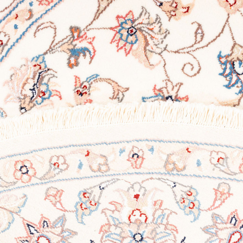 Alfombra persa - Tabriz redondo  - 152 x 146 cm - crema