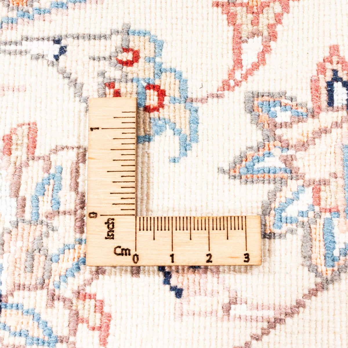 Alfombra persa - Tabriz redondo  - 152 x 146 cm - crema