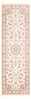 Alfombra de pasillo Alfombra Persa - Tabriz - Real - 250 x 80 cm - crema