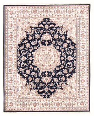 Alfombra Persa - Tabriz - Real - 250 x 198 cm - azul oscuro