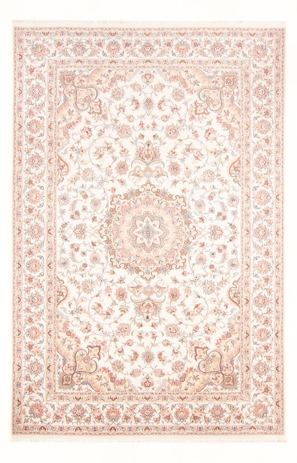 Alfombra Persa - Tabriz - Real - 305 x 198 cm - crema