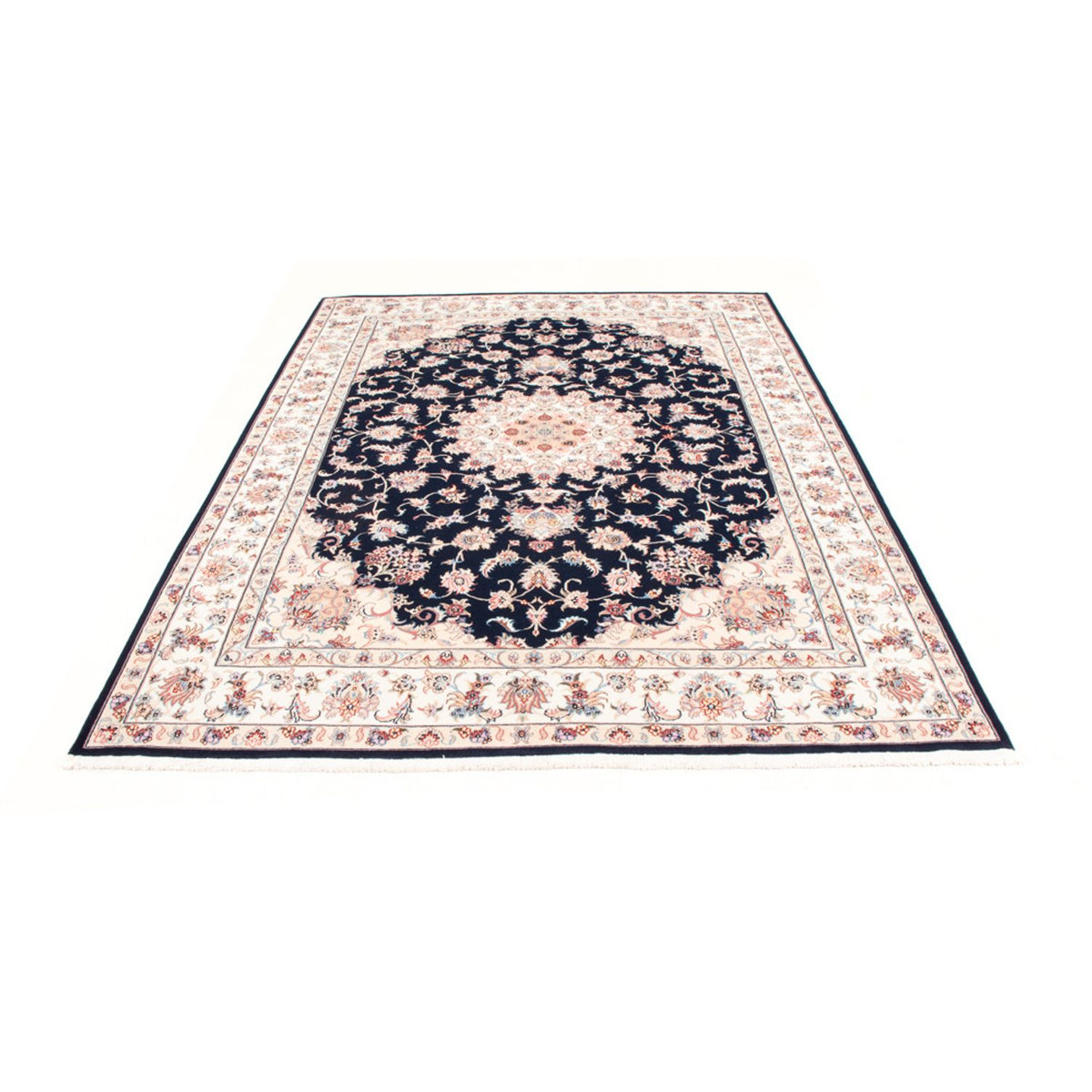 Alfombra Persa - Tabriz - Real - 233 x 168 cm - azul oscuro