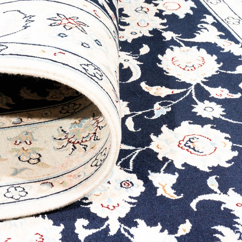 Alfombra Persa - Nain - Prima - 182 x 120 cm - azul oscuro