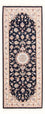 Alfombra de pasillo Alfombra Persa - Tabriz - Real - 208 x 82 cm - azul oscuro
