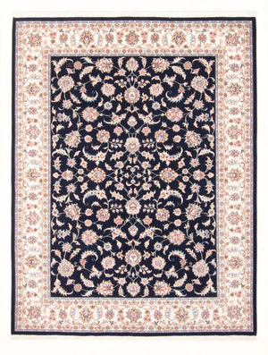 Alfombra Persa - Tabriz - Real - 201 x 153 cm - azul oscuro