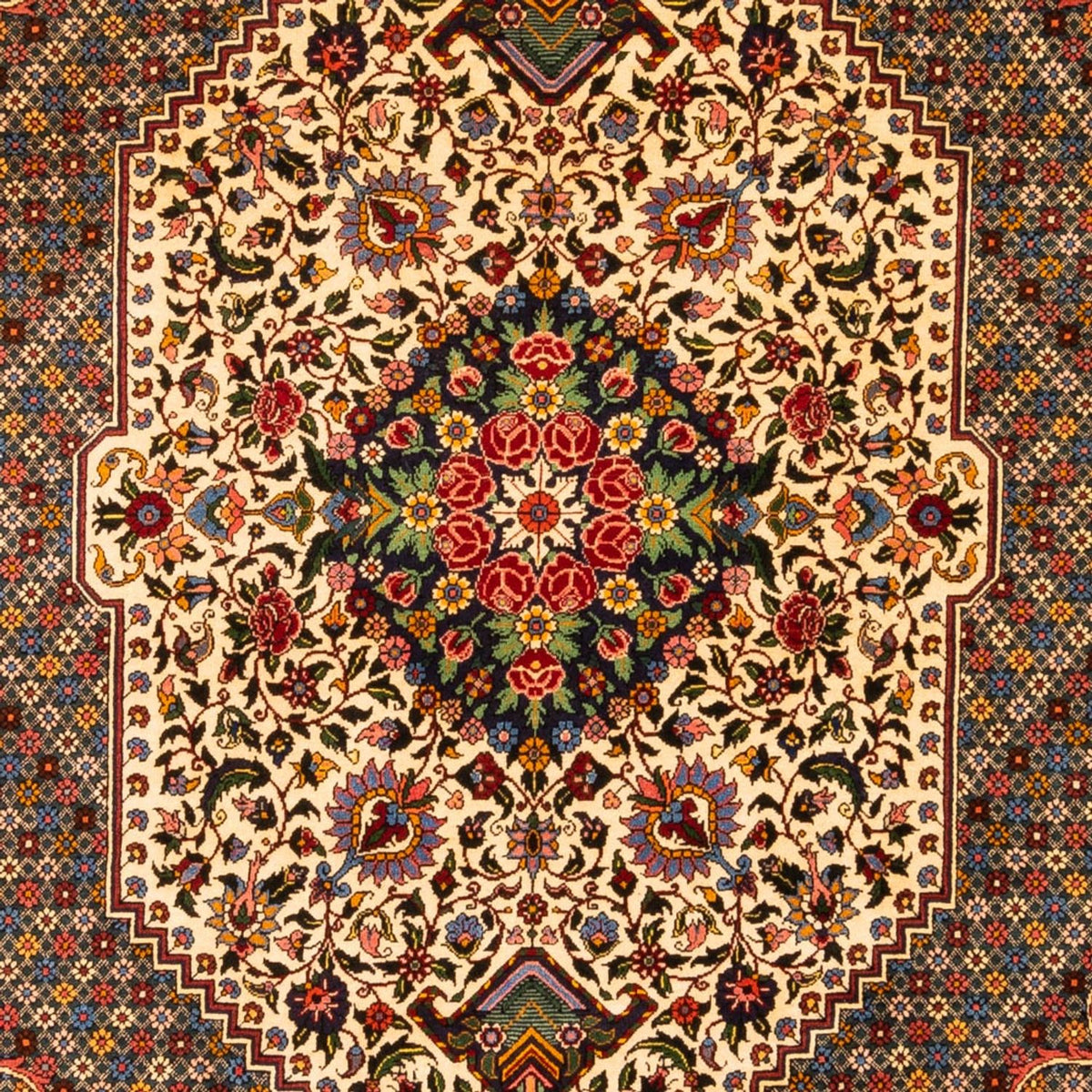 Alfombra persa - Nómada - 305 x 206 cm - beige oscuro