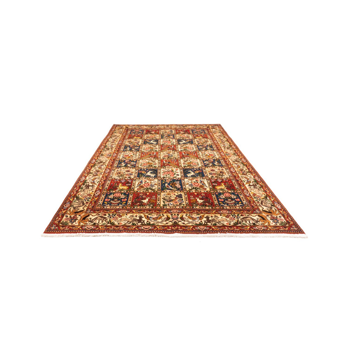 Alfombra persa - Nómada - 291 x 204 cm - beige oscuro