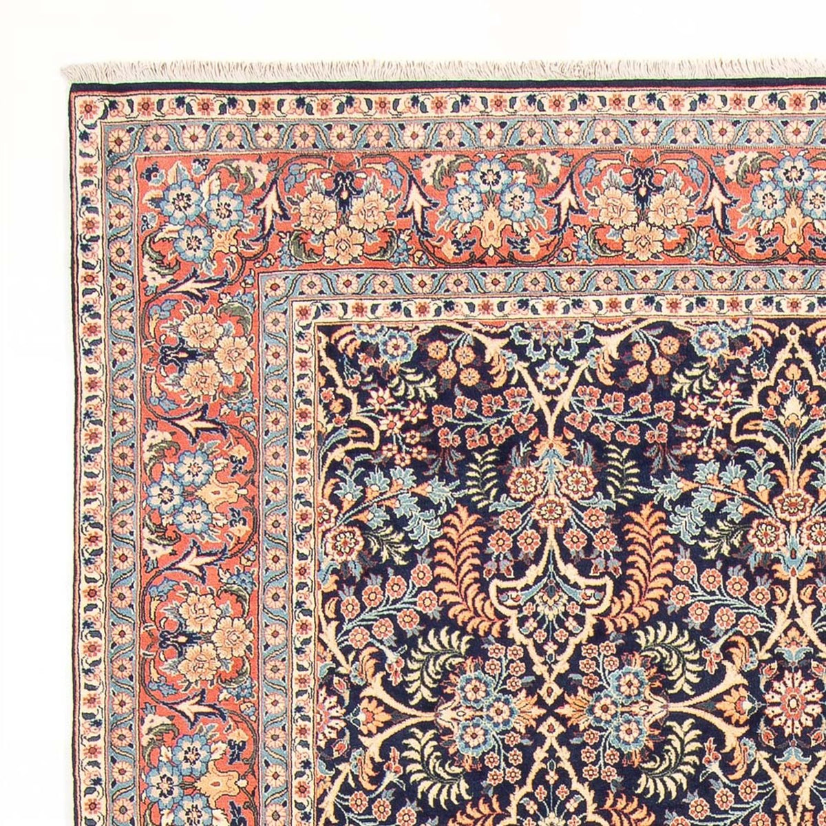 Alfombra persa - Clásica - 322 x 202 cm - azul oscuro