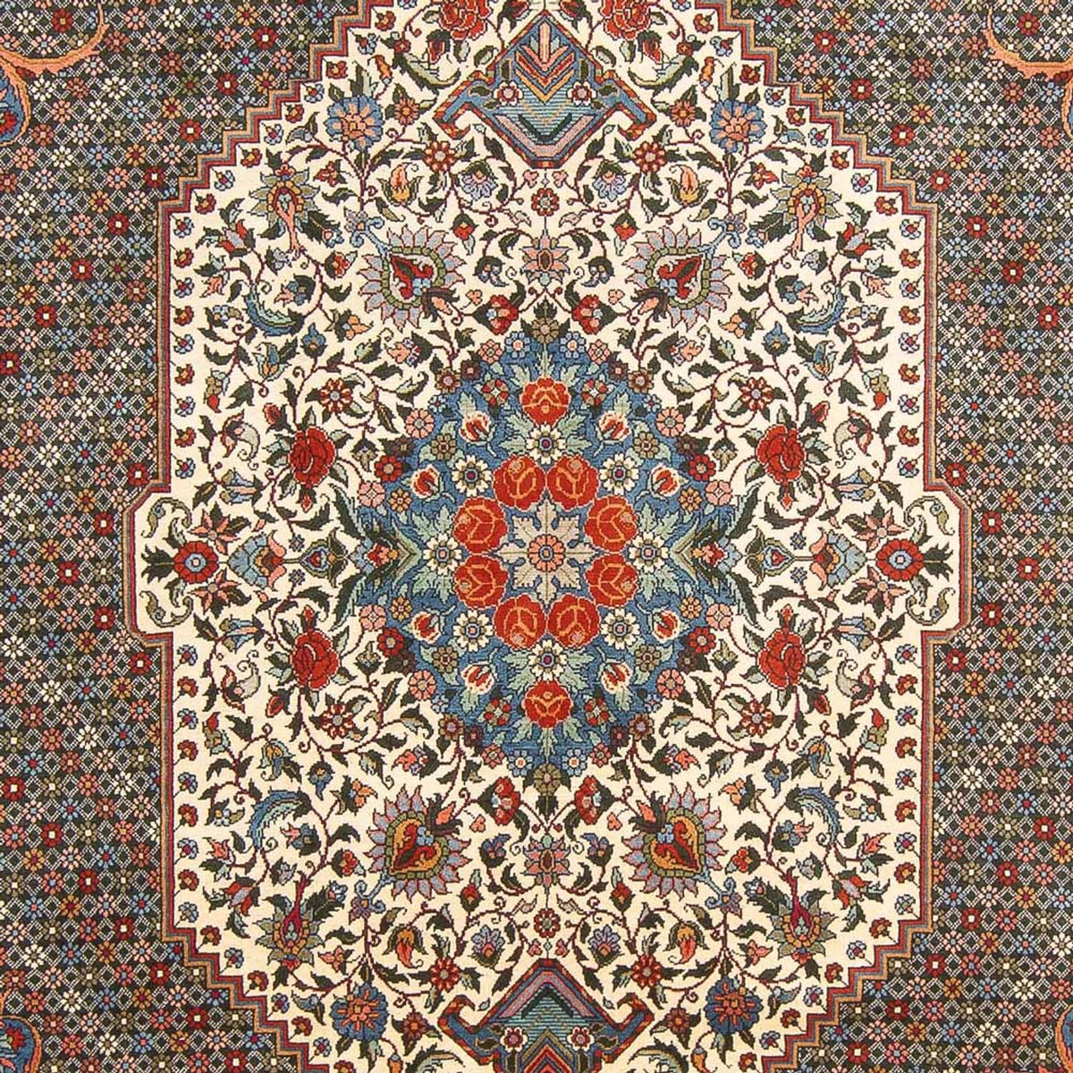 Alfombra persa - Nómada - 315 x 200 cm - azul oscuro