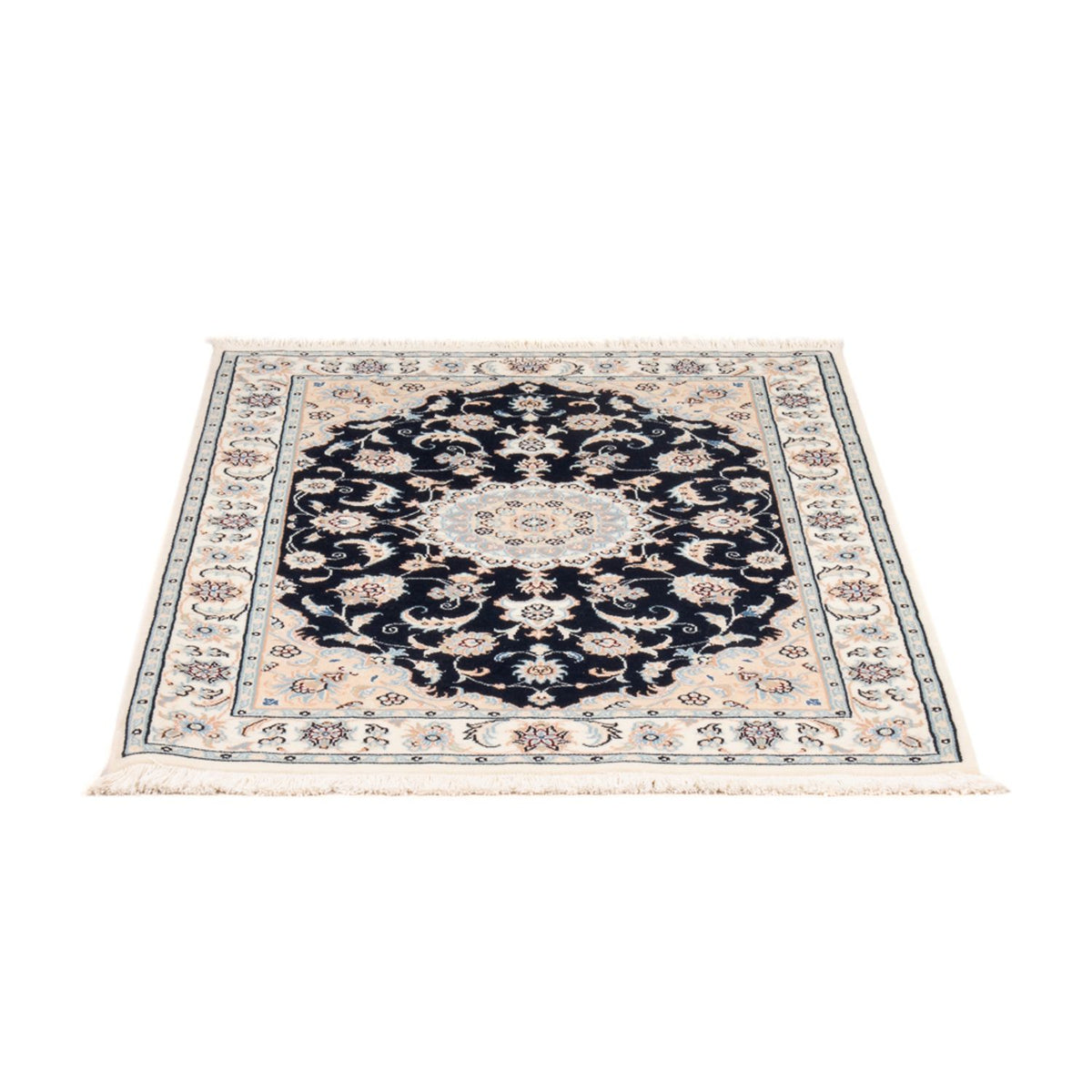 Alfombra Persa - Nain - Prima - 132 x 74 cm - azul oscuro