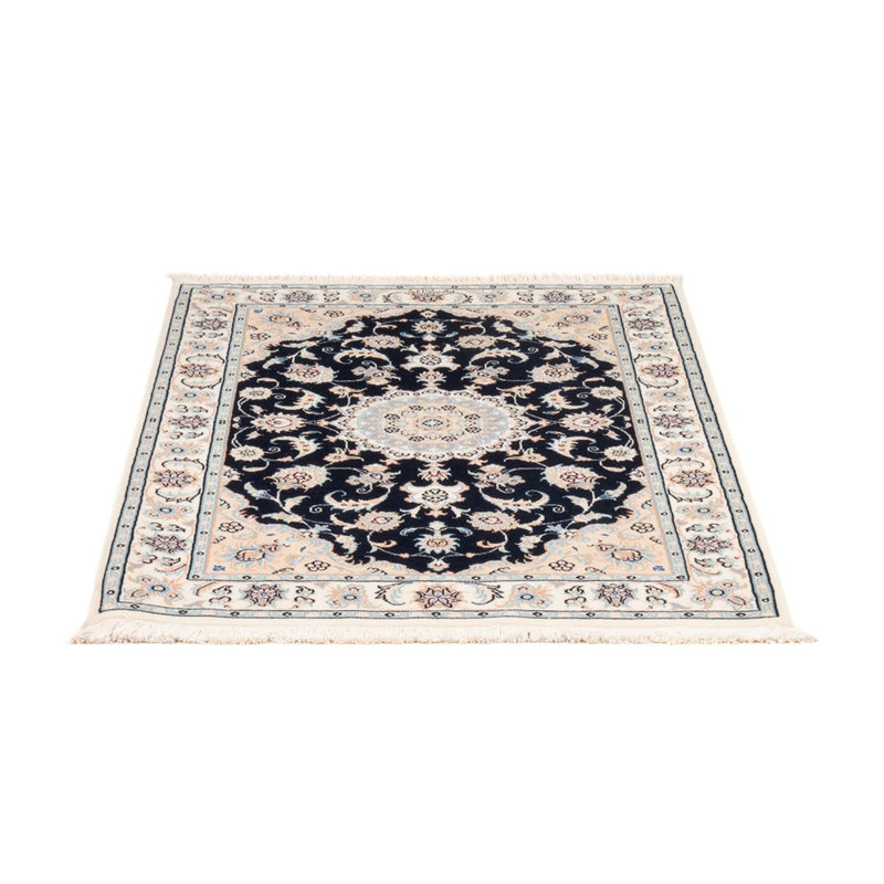 Alfombra Persa - Nain - Prima - 132 x 74 cm - azul oscuro