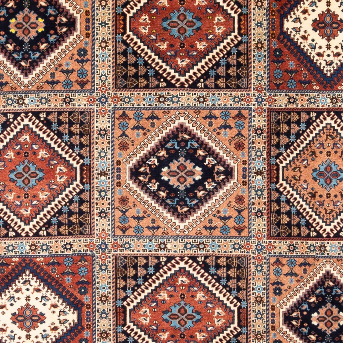 Alfombra persa - Nómada - 306 x 206 cm - rojo burdeos
