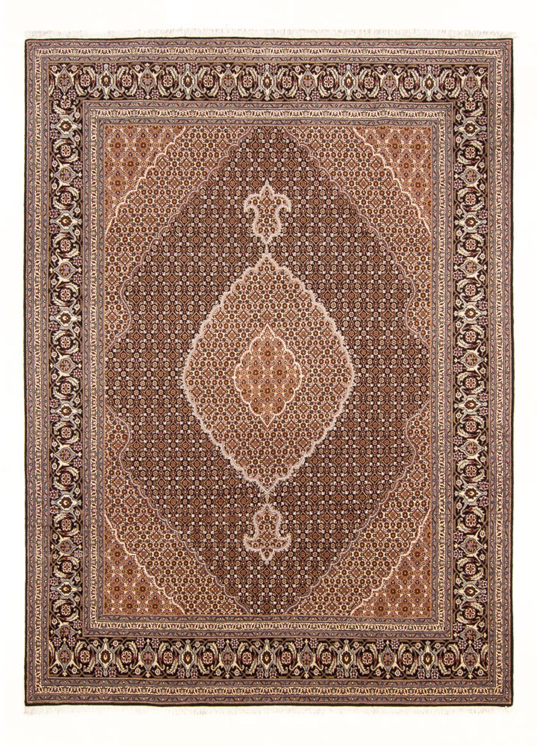Alfombra Persa - Tabriz - Real - 294 x 204 cm - azul oscuro