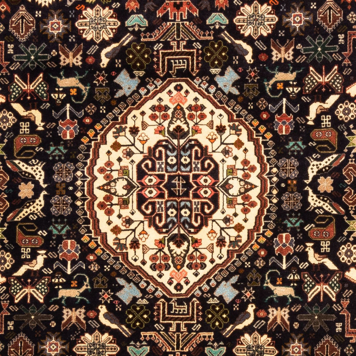 Alfombra persa - Nómada - 257 x 157 cm - azul oscuro