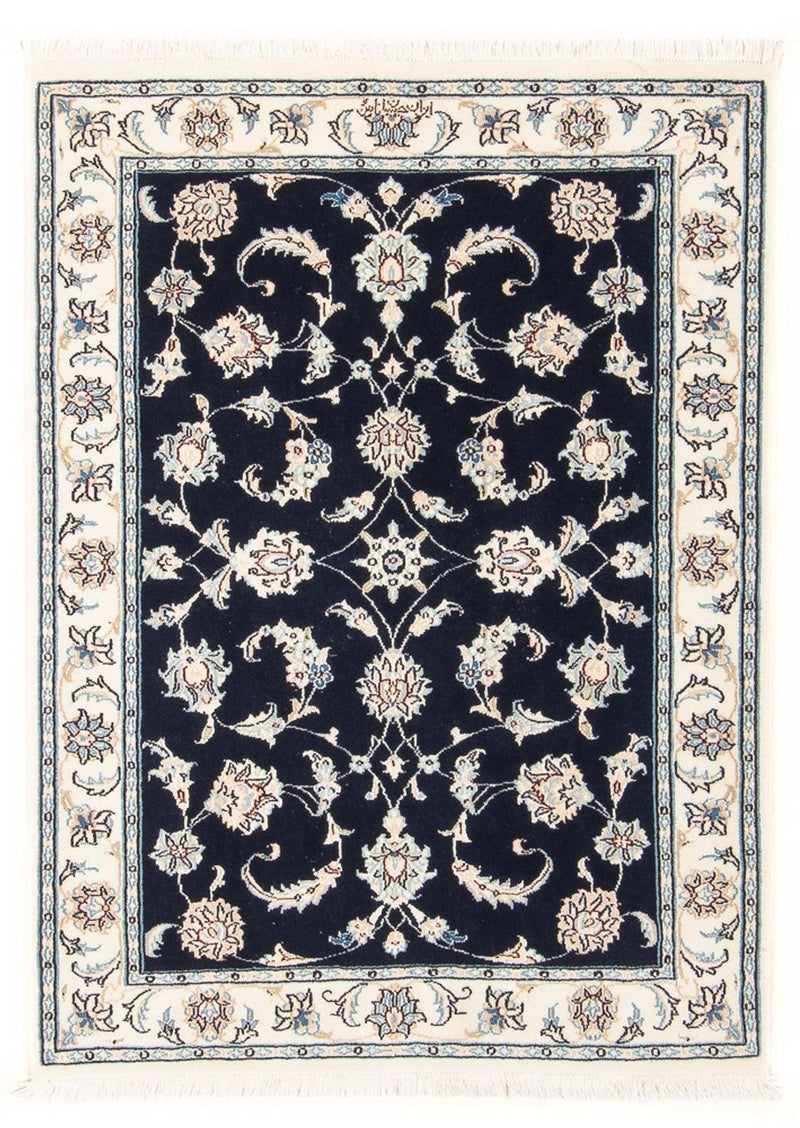 Alfombra Persa - Nain - Prima - 115 x 80 cm - azul oscuro