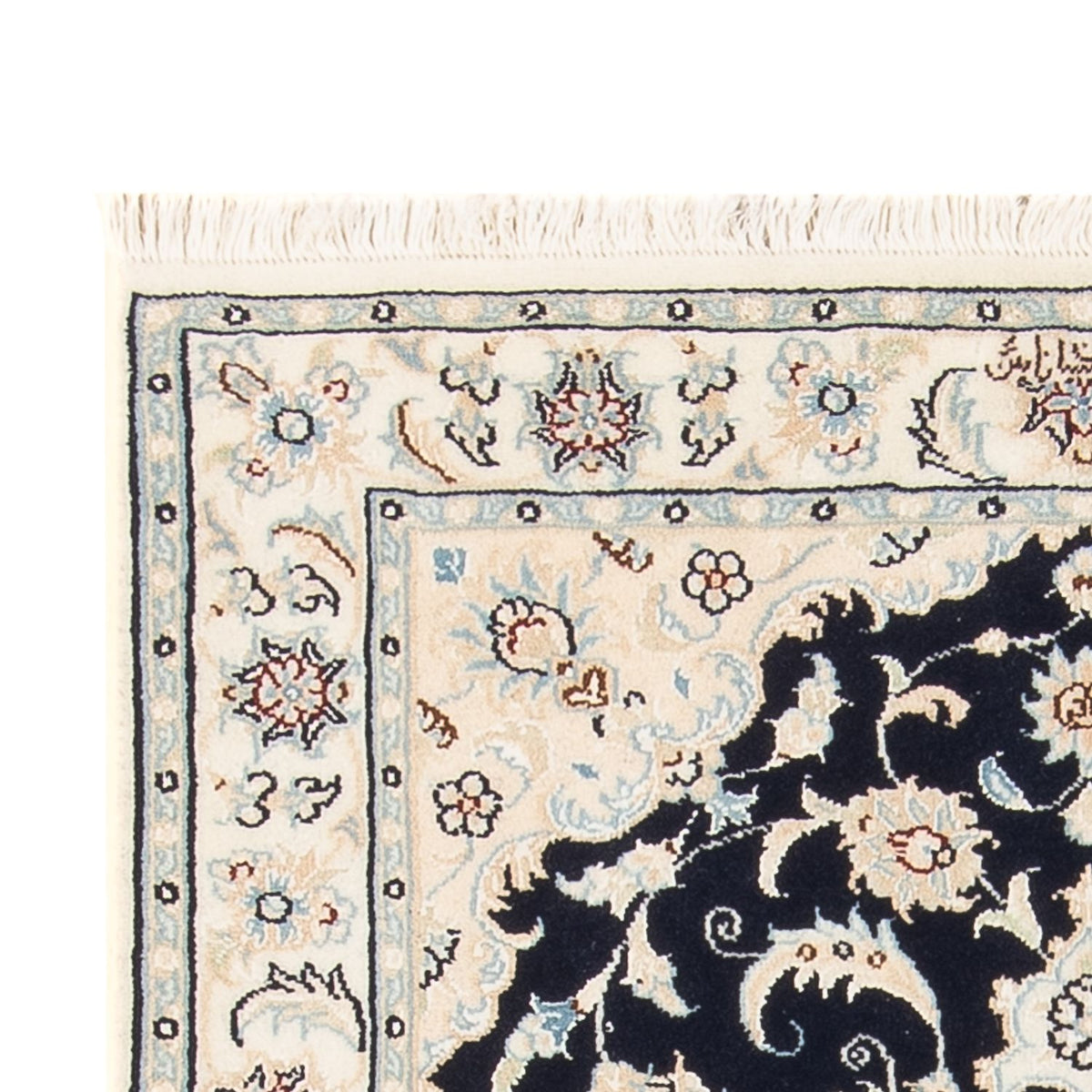 Alfombra Persa - Nain - Prima - 117 x 81 cm - azul oscuro