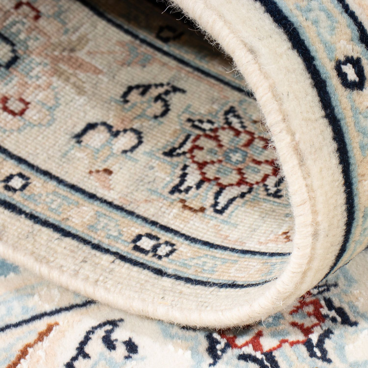 Alfombra Persa - Nain - Prima - 117 x 81 cm - azul oscuro