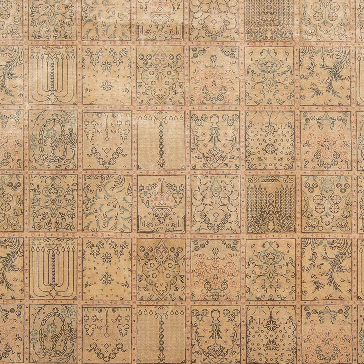 Alfombra de seda - Ghom Seda - Prima - 294 x 191 cm - beige oscuro