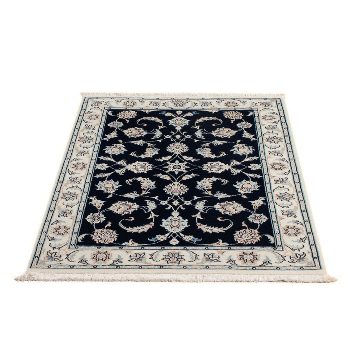 Alfombra Persa - Nain - Prima - 118 x 81 cm - azul oscuro