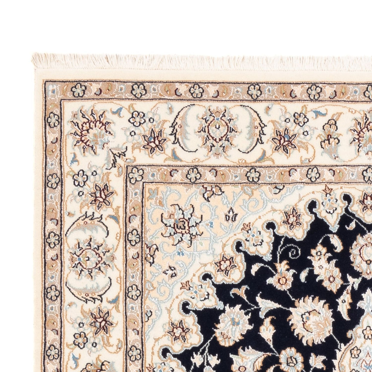 Alfombra Persa - Nain - Prima - 180 x 120 cm - azul oscuro