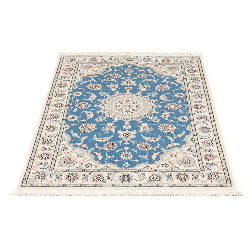 Alfombra Persa - Nain - Prima - 116 x 81 cm - azul claro
