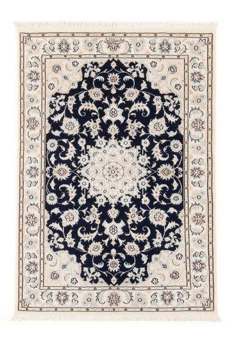 Alfombra Persa - Nain - Prima - 118 x 80 cm - azul oscuro