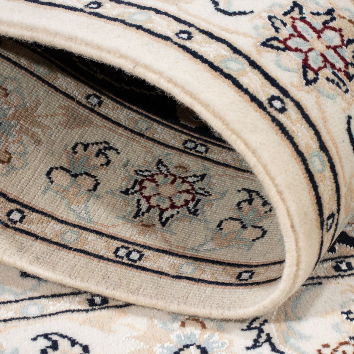 Alfombra Persa - Nain - Prima - 118 x 80 cm - azul oscuro