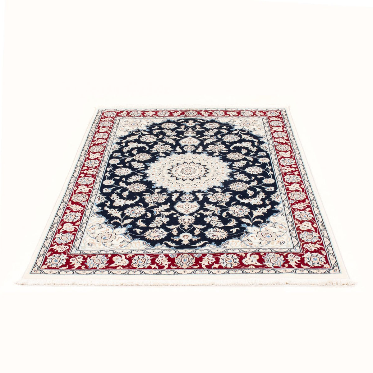 Alfombra Persa - Nain - Real - 158 x 108 cm - azul oscuro