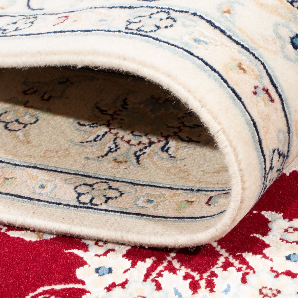 Alfombra Persa - Nain - Real - 175 x 117 cm - rojo