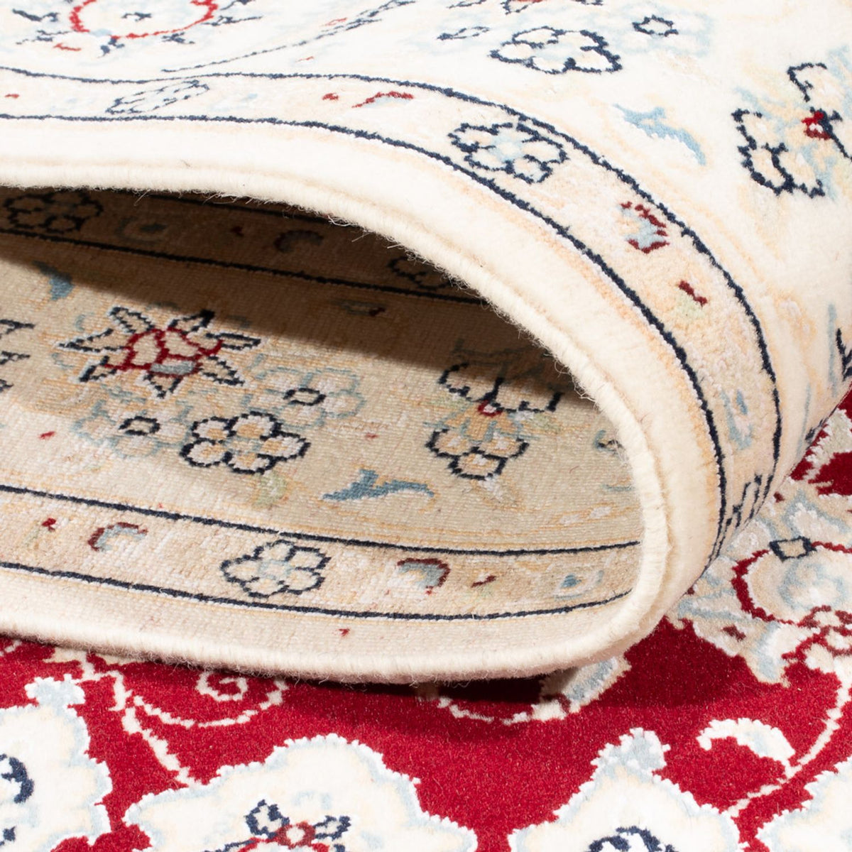Alfombra Persa - Nain - Real - 175 x 117 cm - rojo