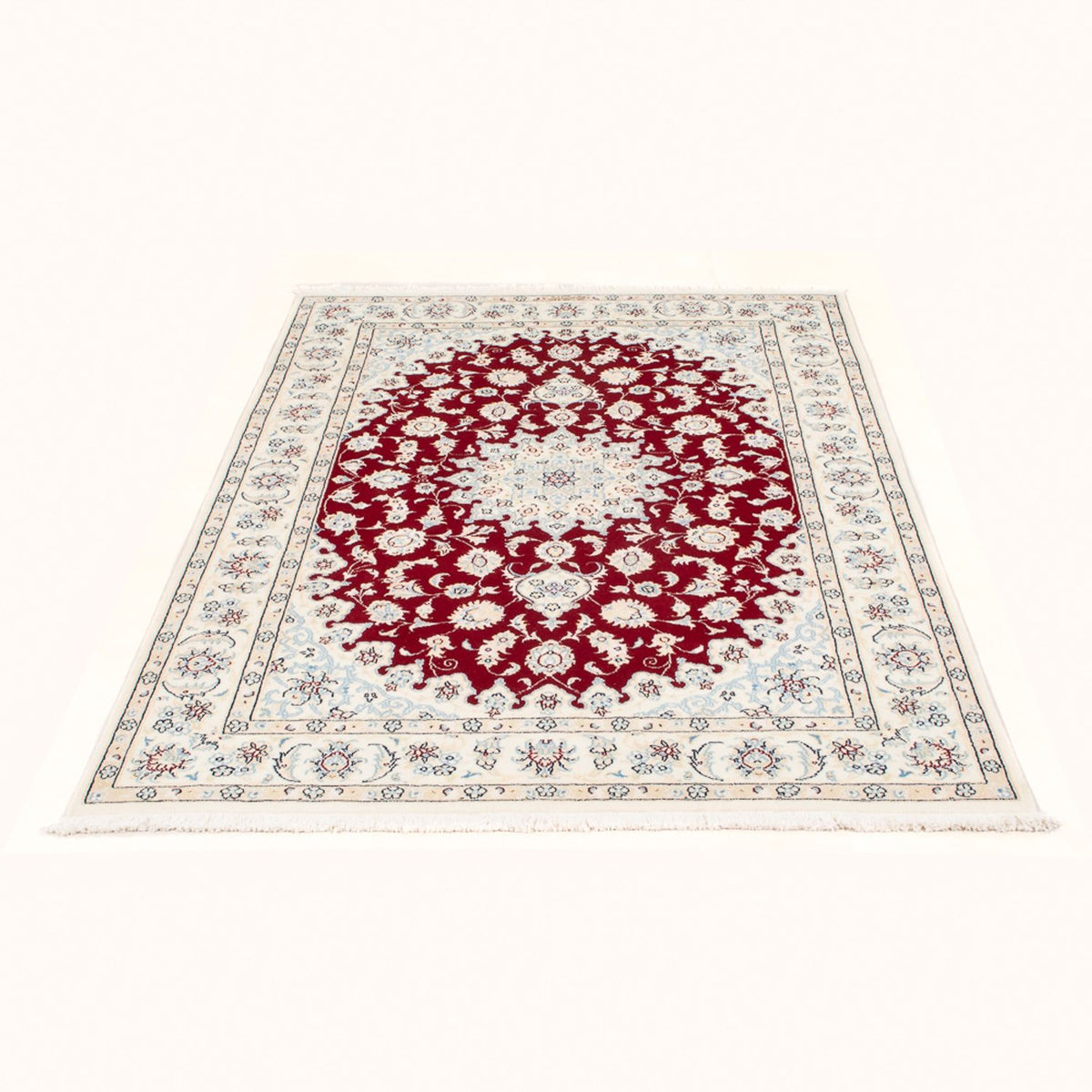 Alfombra Persa - Nain - Real - 175 x 117 cm - rojo