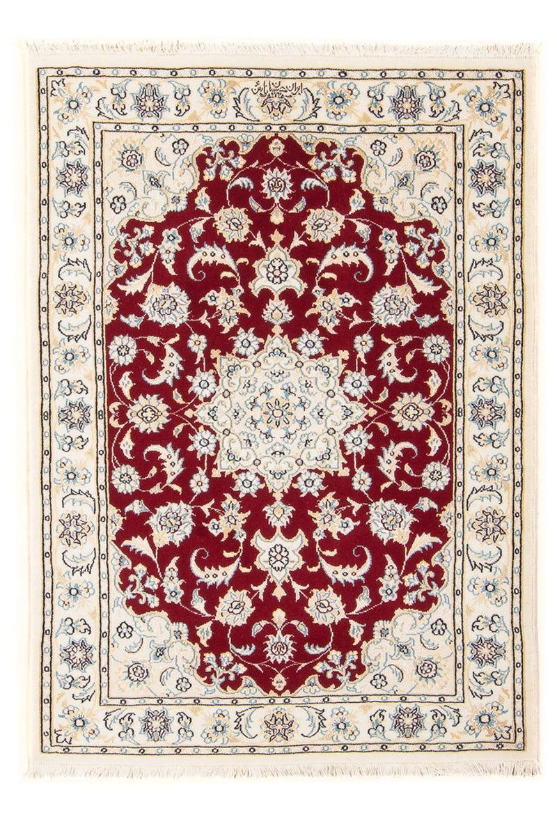 Alfombra Persa - Nain - Prima - 117 x 81 cm - rojo