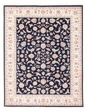 Alfombra Persa - Tabriz - Real - 201 x 149 cm - azul oscuro