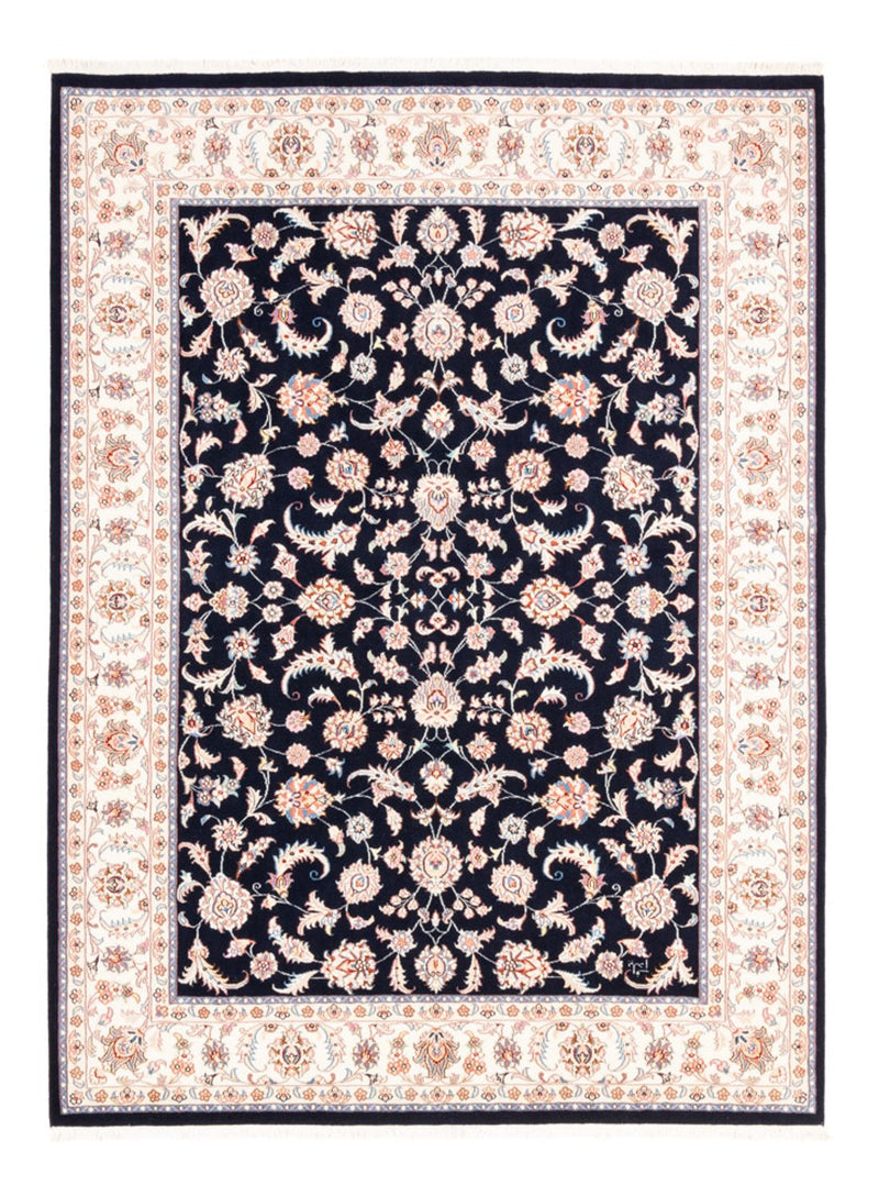 Alfombra persa - Tabriz - 200 x 148 cm - azul oscuro