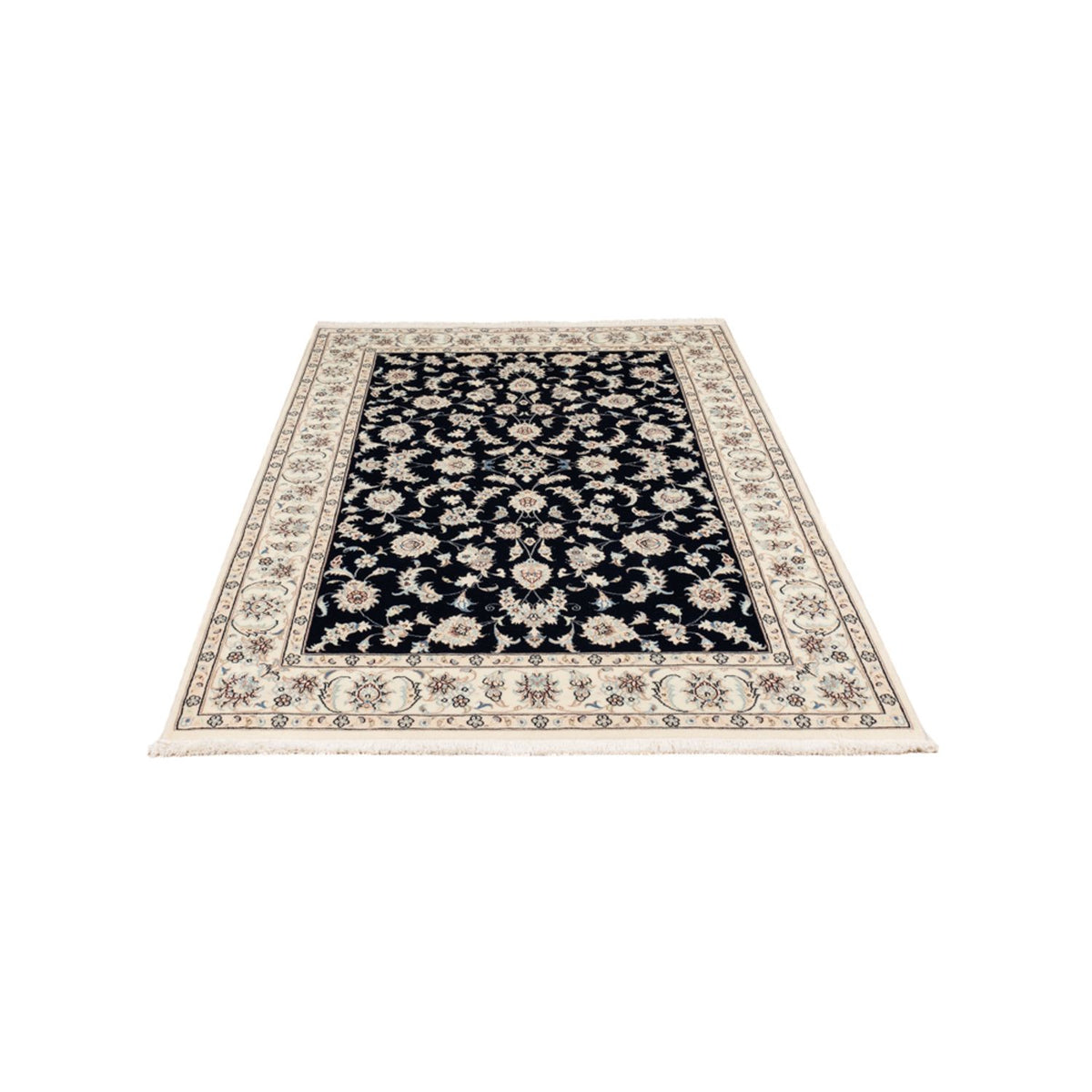 Alfombra Persa - Nain - Prima - 182 x 121 cm - azul oscuro