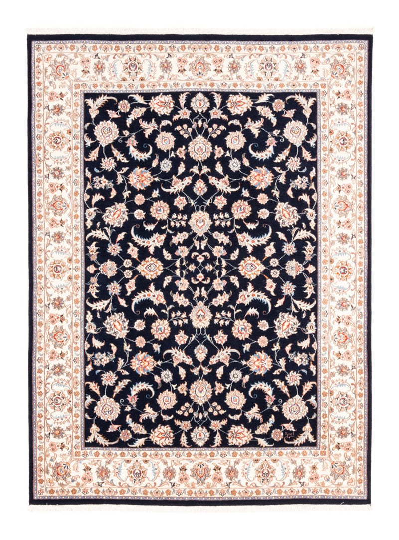 Alfombra persa - Tabriz - 200 x 150 cm - azul oscuro