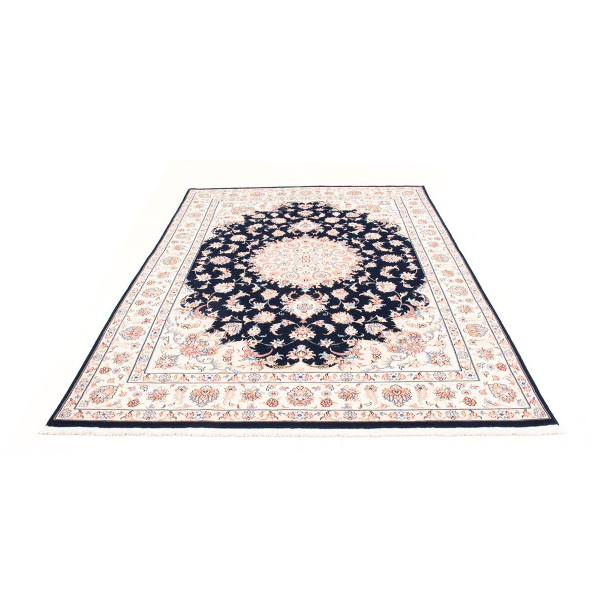 Alfombra Persa - Tabriz - Real - 237 x 167 cm - azul oscuro