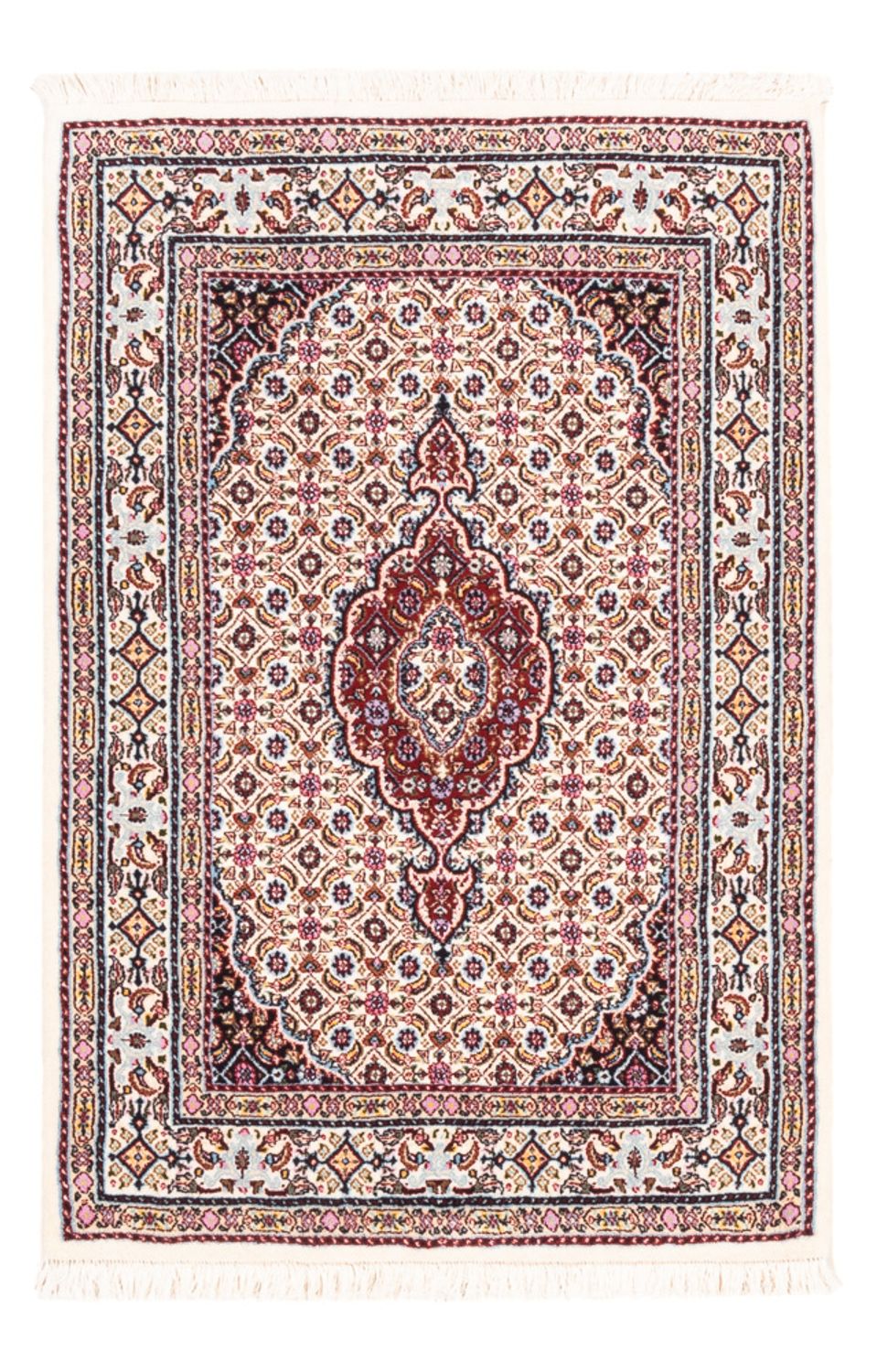 Alfombra persa - Clásica - Real - 117 x 81 cm - beige